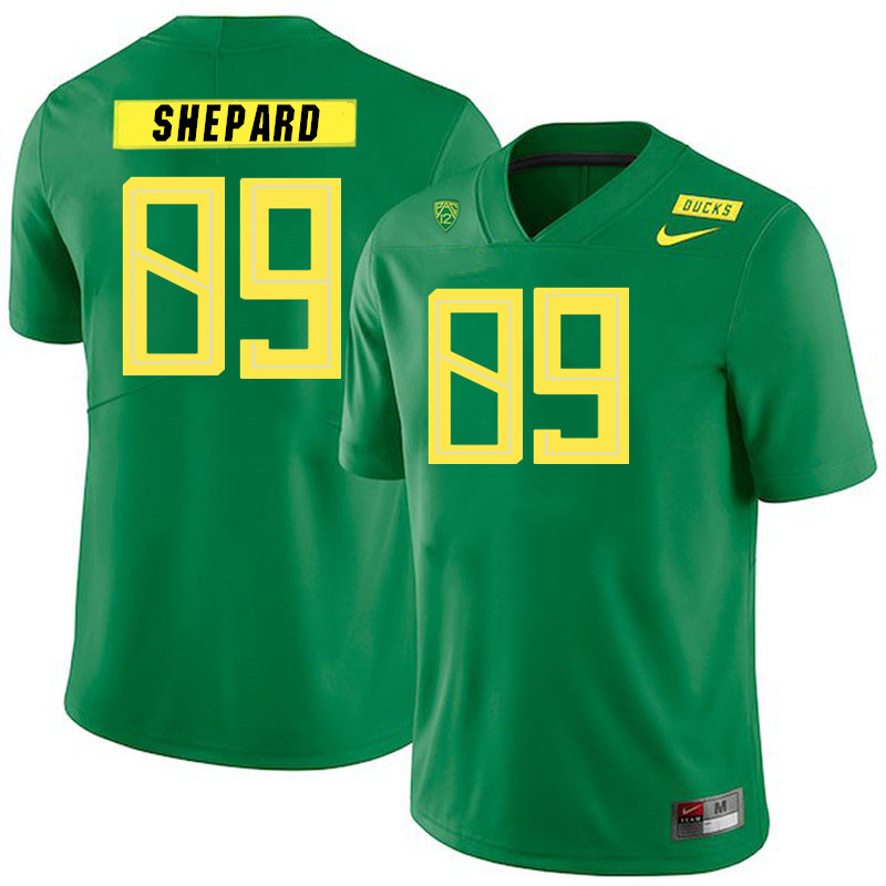 Men #89 Landen Shepard Oregon Ducks College Football Jerseys Stitched Sale-Green